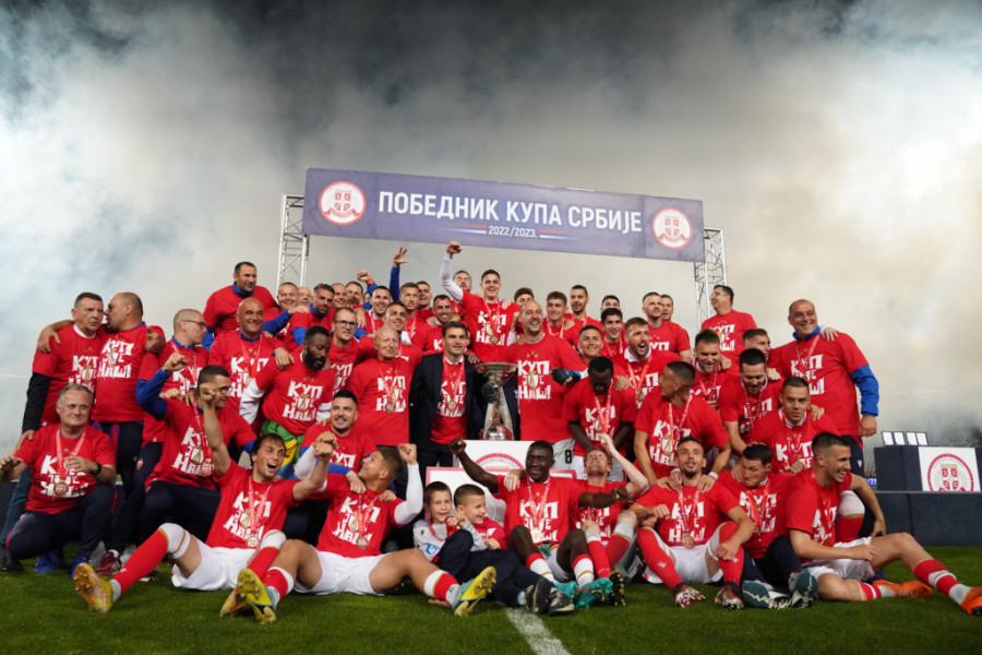 Fudbaleri Crvene zvezde osvajači Kupa Srbije 2023.