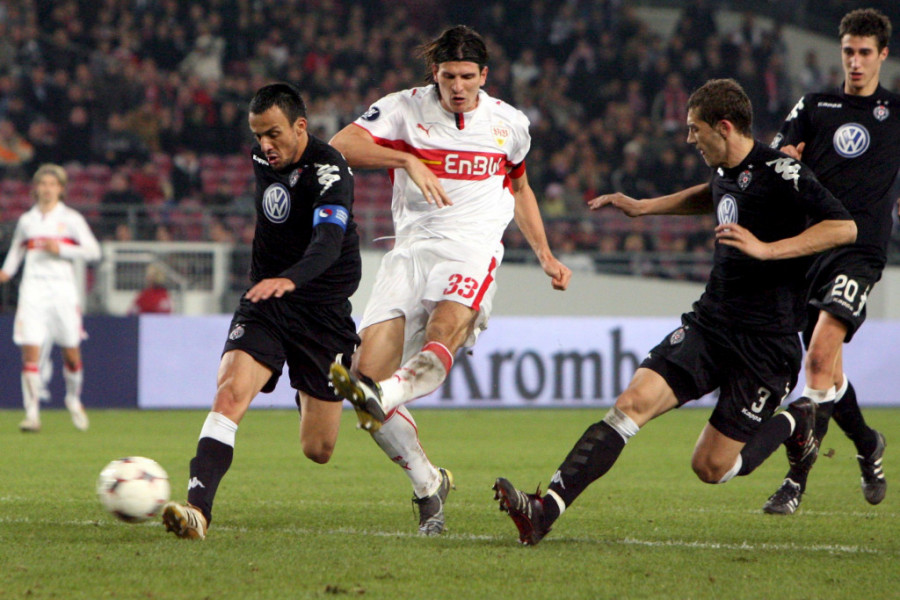 Mario Gomez na meču s Partizanom