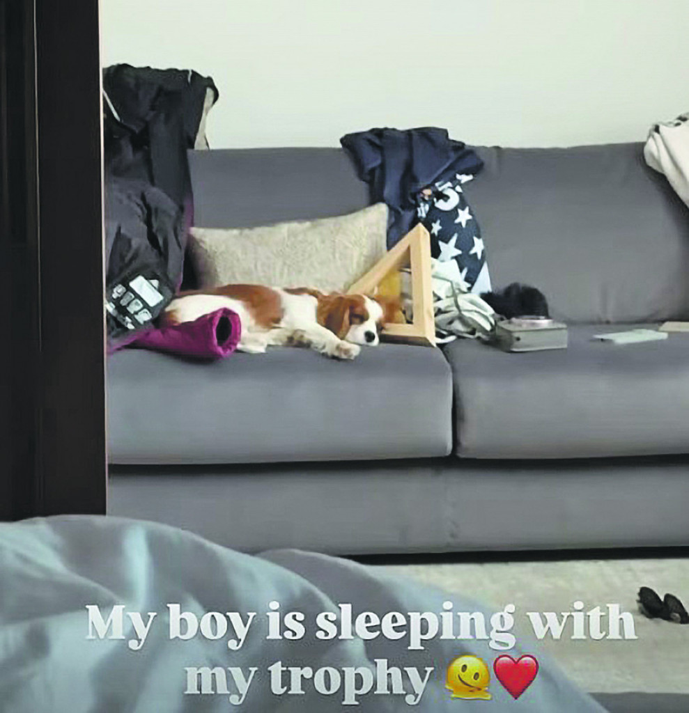 Lindzi Von i njen pas