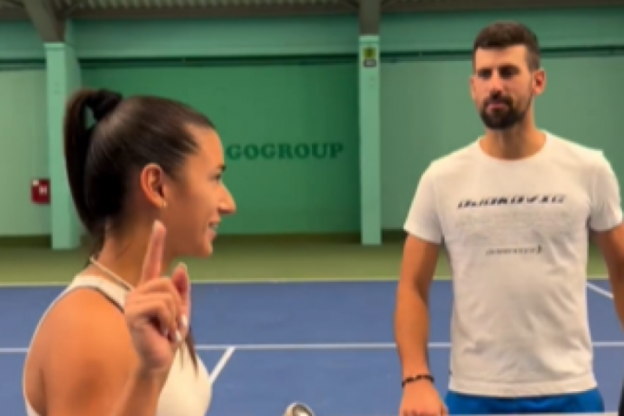 ONA SPREMA NOLETA Zgodna srpska teniserka ozbiljno namučila Đokovića, ispunila mu je obećanje (VIDEO)