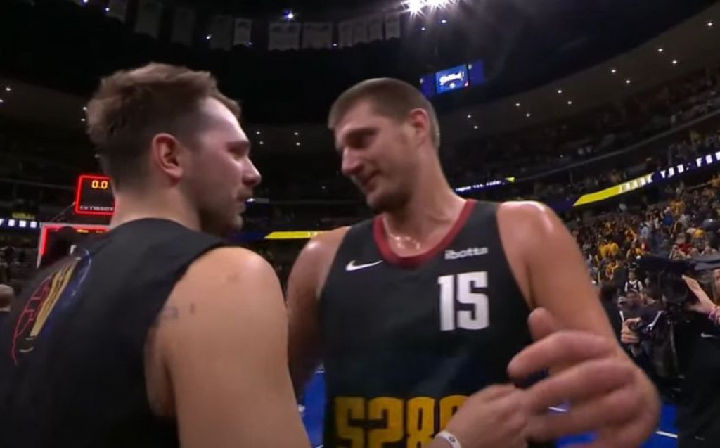 JOKIĆ I DONČIĆ NAPRAVILI ŠOU Pogledajte kako je Nikola "pecnuo" Luku po završetku meča (VIDEO)