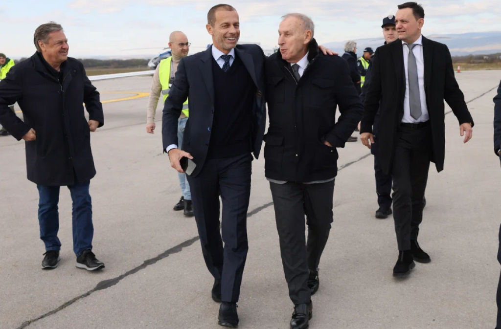 Predsednik UEFA Aleksander Čeferin stigao u jednodnevnu posetu Srbiji
