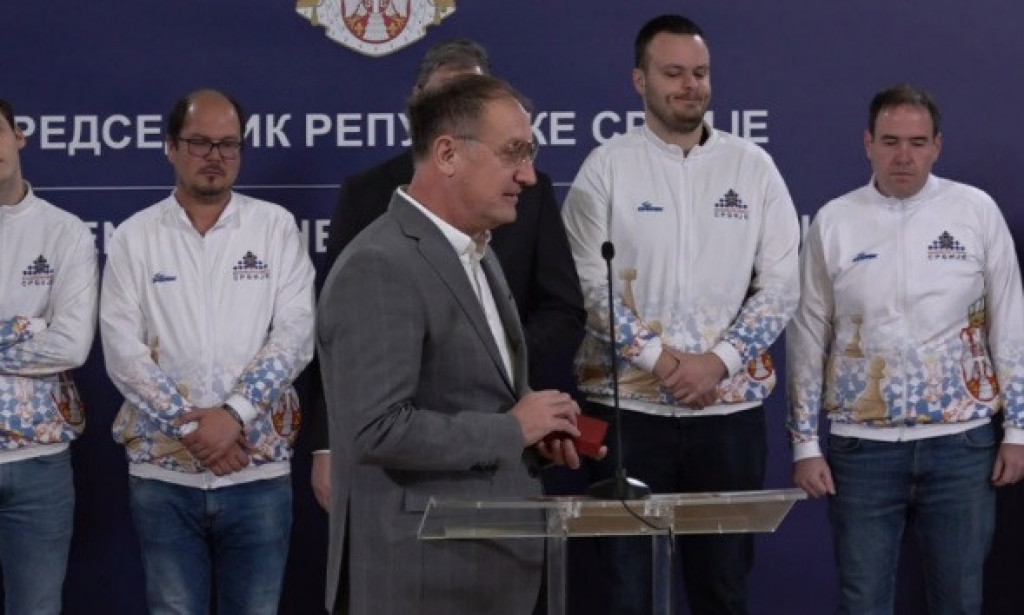 ŠAHISTI NA PRIJEMU KOD PREDSEDNIKA Lazić: Moramo da nastavimo sa uspesima