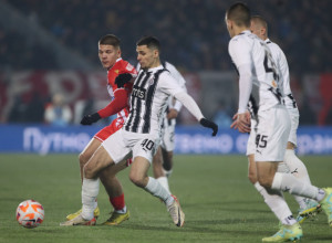 VODE CRNO-BELI Ovako je Partizan poveo sa penala u 41. minutu (VIDEO)