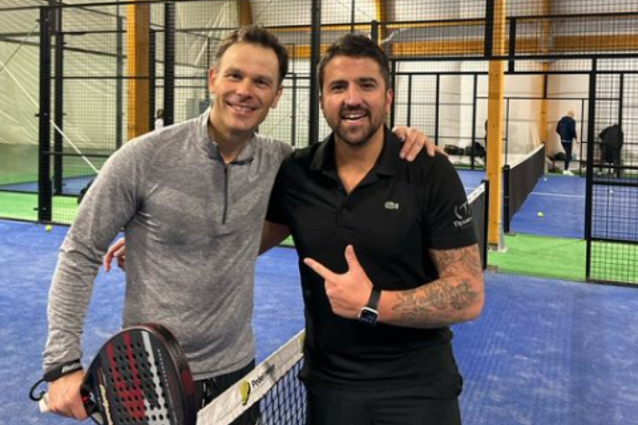 ONO KAD SI TOLIKI OPTIMISTA... Siniša Mali igrao padel sa Jankom Tipsarevićem (FOTO)