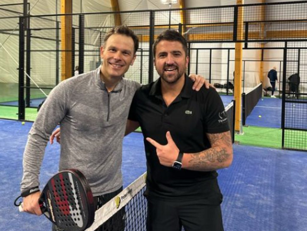 ONO KAD SI TOLIKI OPTIMISTA... Siniša Mali igrao padel sa Jankom Tipsarevićem (FOTO)