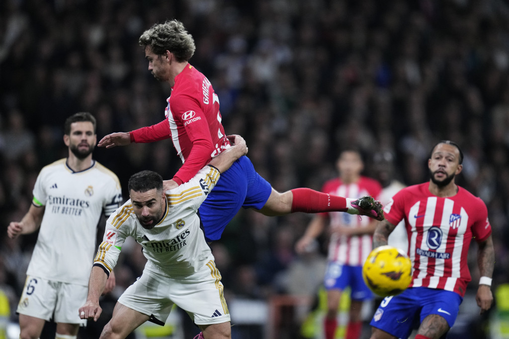 SPAS U POSLEDNJI ČAS Atletiko se u 93. minutu spasio poraza u derbiju Madrida, Real propustio šansu da pobegne Đironi