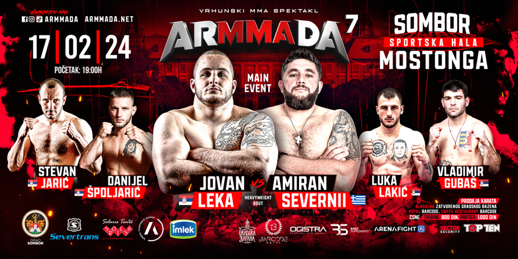 NAJVEĆI SRPSKI MMA SPEKTAKL „ARMMADA“ STIŽE U SOMBOR