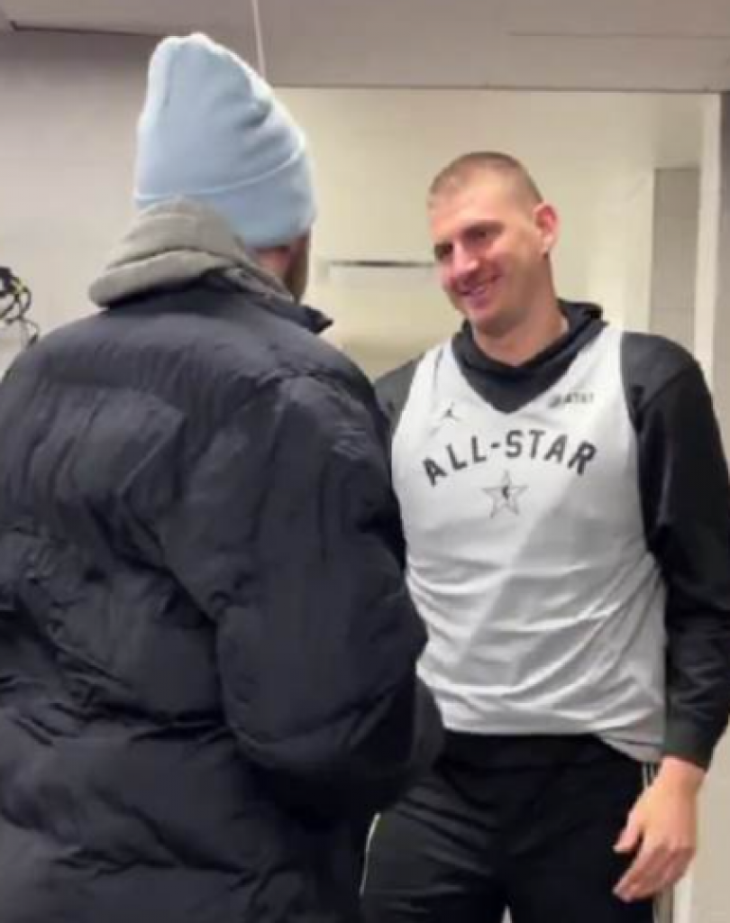 LUKA, TI... "Trener" Jokić opasno isprozivao Dončića pred svim NBA zvezdama (VIDEO)