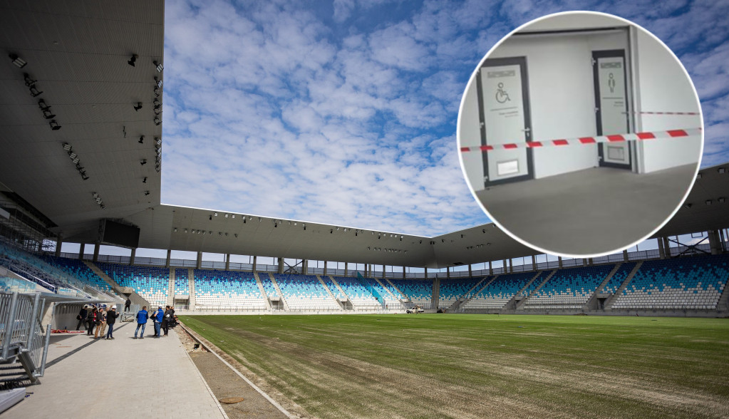 BRUKA U HRVATSKOJ Umalo izbegnuta TRAGEDIJA, stadion plaćen 80.000.000 se RASPADA (VIDEO)