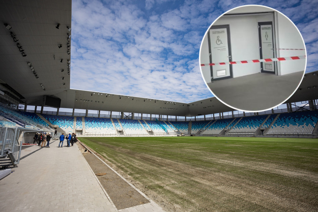 BRUKA U HRVATSKOJ Umalo izbegnuta TRAGEDIJA, stadion plaćen 80.000.000 se RASPADA (VIDEO)