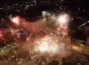 "SVI NA SEVER" Navijači Zvezde usred noći "zapalili" Beograd i pozvali sve na stadion (VIDEO)