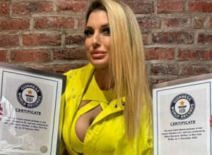 SRPKINJA SRUŠILA REZULTAT STAR 7 GODINA, NAGRADU JOJ URUČIO ŠVARCENEGER Dvostruka Ginisova rekorderka poručuje: Ne dišem dok radim sklekove