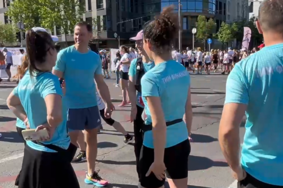 Ministar Mali ispratio "Tim finansija" na polumaratonskoj trci