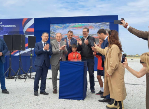 VUČIĆ NA MESTU BUDUĆEG NACIONALNOG STADIONA Ponosan sam na Srbiju koja može sve OVO da uradi!