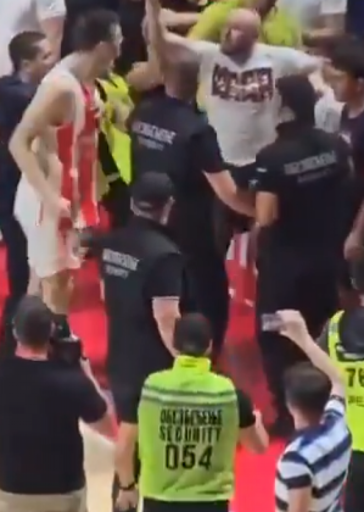 HAOS IZ DRUGOG UGLA Navijači Zvezde krenuli u teren, veliki gest Luke Mitrovića (VIDEO)