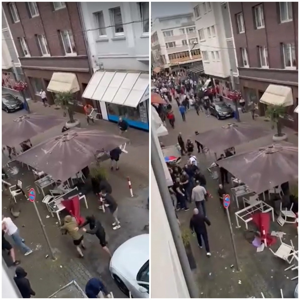 POJAVIO SE NOVI SNIMAK Albanci i Bošnjaci napali Srbe, naši navijači ih odrali od batina (VIDEO)