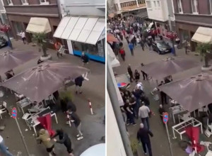 POJAVIO SE NOVI SNIMAK Albanci i Bošnjaci napali Srbe, naši navijači ih odrali od batina (VIDEO)