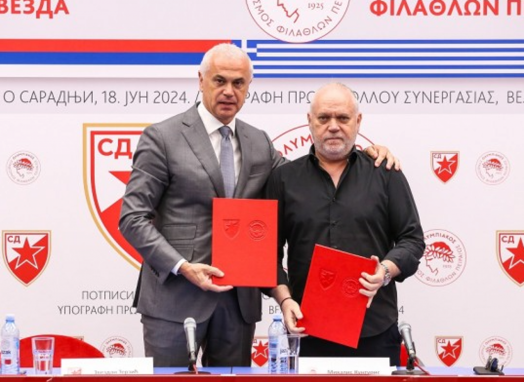 BRAĆA ZAUVEK Zvezda i Olimpijakos potvrdili neraskidivo bratstvo memorandumom o saradnji