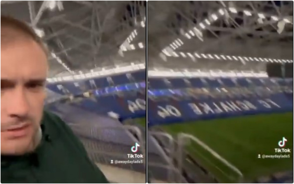 URNEBESNA SCENA Navijač zaspao tokom utakmice Srbije na EP, probudio se na praznom stadionu (VIDEO)