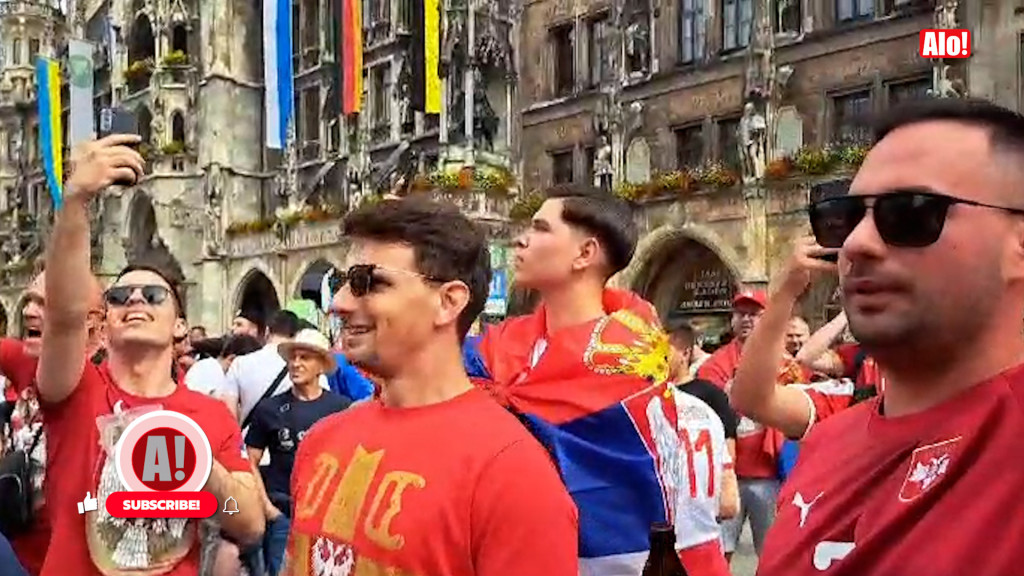 PA OVO JE TOTALNI HIT Navijači Srbije i Slovenije napravili ludnicu u Minhenu, Srbi preokrenuli pesmu "zmajčeka", pa zapevali: "Mi i Slovenci" (VIDEO)