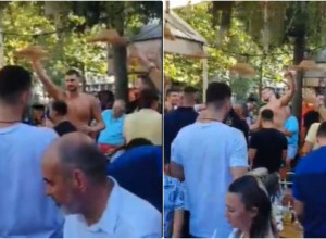 JOKIĆ JE U KAFANI KAO RIBA U VODI Srbi slave uz čuvenog pevača, evo koja pesma se peva na proslavi bronze (VIDEO)