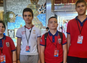 Zlatna medalja na prvenstvu Evrope za kadete do 14 godina