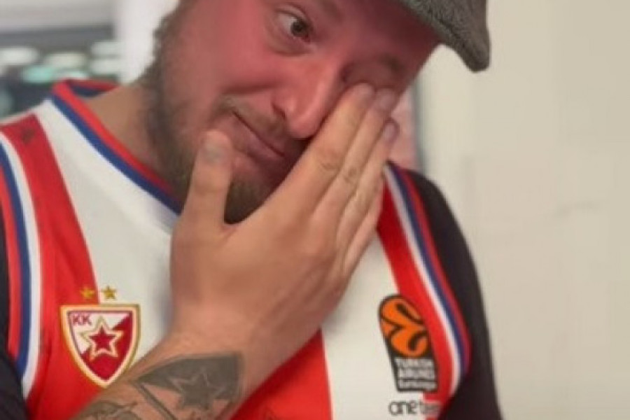 BRANKO LAZIĆ RASPLAKAO POLJAKA Mihal je veliki fan Zvezde, grb je već ISTETOVIRAO, SADA ĆE I AUTOGRAM KAPITENA!