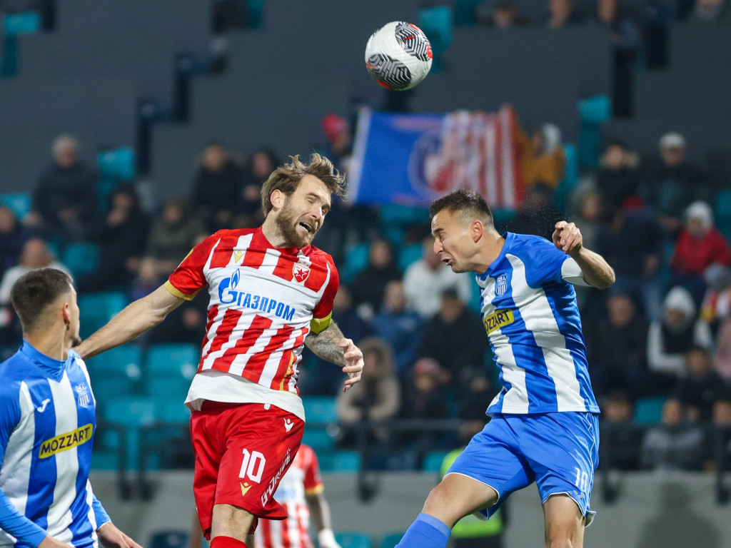 CRVENO-BELI PREŽIVELI I OTIŠLI NA "PLUS 10" Guteša i Leković junaci u Zaječaru, OFK Beograd pokazao zube, ali ostao bez bodova