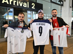 ORLOVI SLETELI U CIRIH Srbiju čeka važan meč sa Švajcarcima, navijači dočekali miljenike