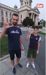 TATA ZVEZDAŠ IZ POLJSKE JE VELIKI CAR Čestitke za malog Borisa stigle i od Mitra, Sergeja...