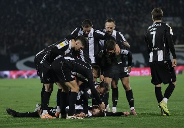 PARTIZAN ISPUSTIO DVA GOLA PREDNOSTI Crno-beli vodili 2:0, pa ostali bez pobede