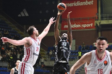 PARTIZAN - OLIMPIJAKOS Crno-beli se ugasili, gosti imaju ogromnu prednost