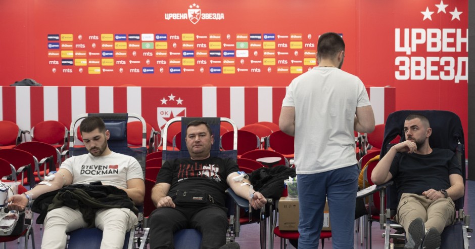 HUMANOST "ZVEZDAŠA" Na "Marakani" skupjeno 485 jedinica krvi, akcija se nastavlja u petak