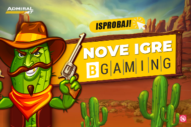 BGAMING SLOTOVI SU STIGLI U ADMIRALBET – DOBRODOŠLI U SVET INOVACIJE!  Još jedno moćno pojačanje u AdmiralBet slot ponudi!