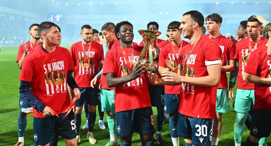 RADOST I U CRNO-BELOM TABORU Zvezda osvajanjem Kupa pogurala Partizan u Ligu Evrope