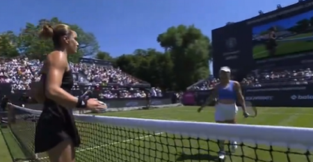 SKANDAL TRESE TENIS Haos na mreži, sve zbog rukovanja i gledanja u oči (VIDEO)