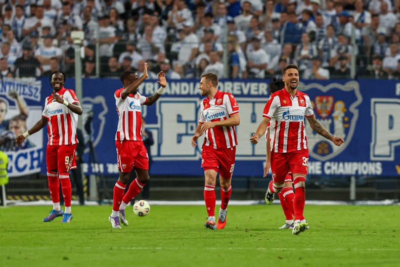 KRUNIĆ RAZMONTIRAO LEH, DUARTE IH DOTUKAO Zvezda održala čas napadačkog fudbala, na "Marakani" se overava plasman u plej-of Lige šampiona