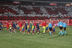 OVO NISTE VIDELI U TV PRENOSU Jedan potez fudbalera Zvezde pre početka utakmice oduševio je mnoge (VIDEO)