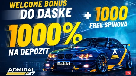 Registrujte se i dajte gas – 1.000% bonusa i 1.000 besplatnih spinova