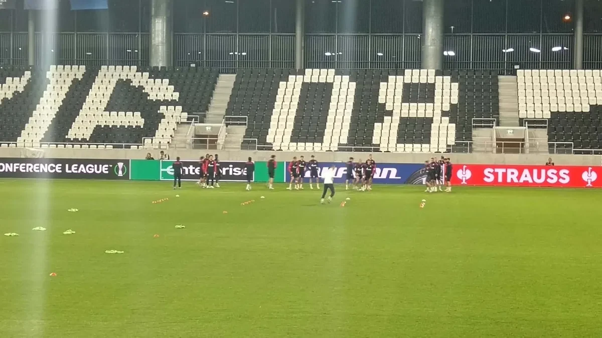 Zagrevanje na "Lugano Areni": Pogledajte atmosferu sa treninga Zvezde (VIDEO)