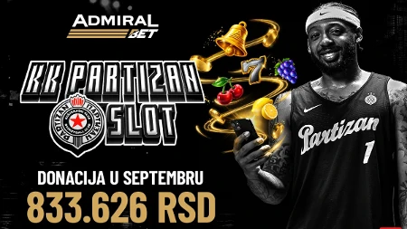 PREKO 833.000 DINARA ZA VIŠI CILJ – PRVI REZULTATI NOVE SARADNJE ADMIRALBETA I KK PARTIZAN