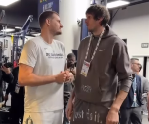 KAKVA SCENA Jokić i Marjanović se sreli: Reakcija dvojice košarkaša oduševila navijače širom sveta (VIDEO)