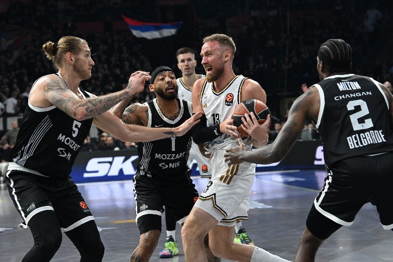 PARTIZAN POMOGAO ZVEZDI Ovako izgleda tabela Evrolige posle trijumfa crno-belih