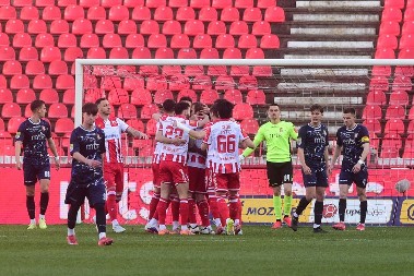 ROĐENDANSKI POKLON "DELIJAMA" Poker Crvene zvezde protiv Napretka, dominacija čitavim tokom meča za ubedljiv trijumf