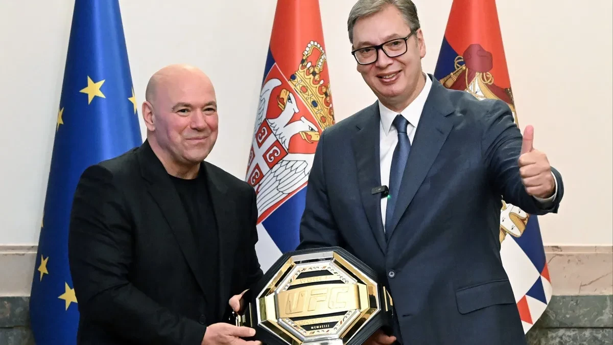 "Upoznao sam sjajnog predsednika: Prvi čovek UFC-a oduševljen Srbijom i susretom sa Vučićem 