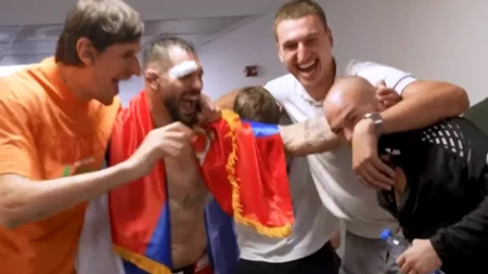 Srpski košarkaši slavili sa Medićem i Rakićem (VIDEO)
