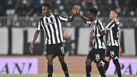 Partizan - Tobol: Sek se iskupio i pogodio za vođstvo crno-belih!